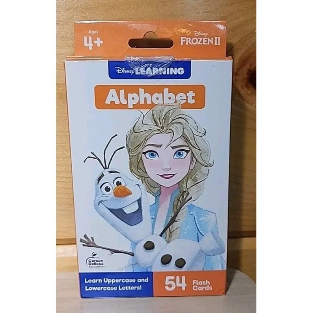Disney Learning Frozen 2 Alphabet Flash Cards 54 Flash Card Upper And Lowercase
